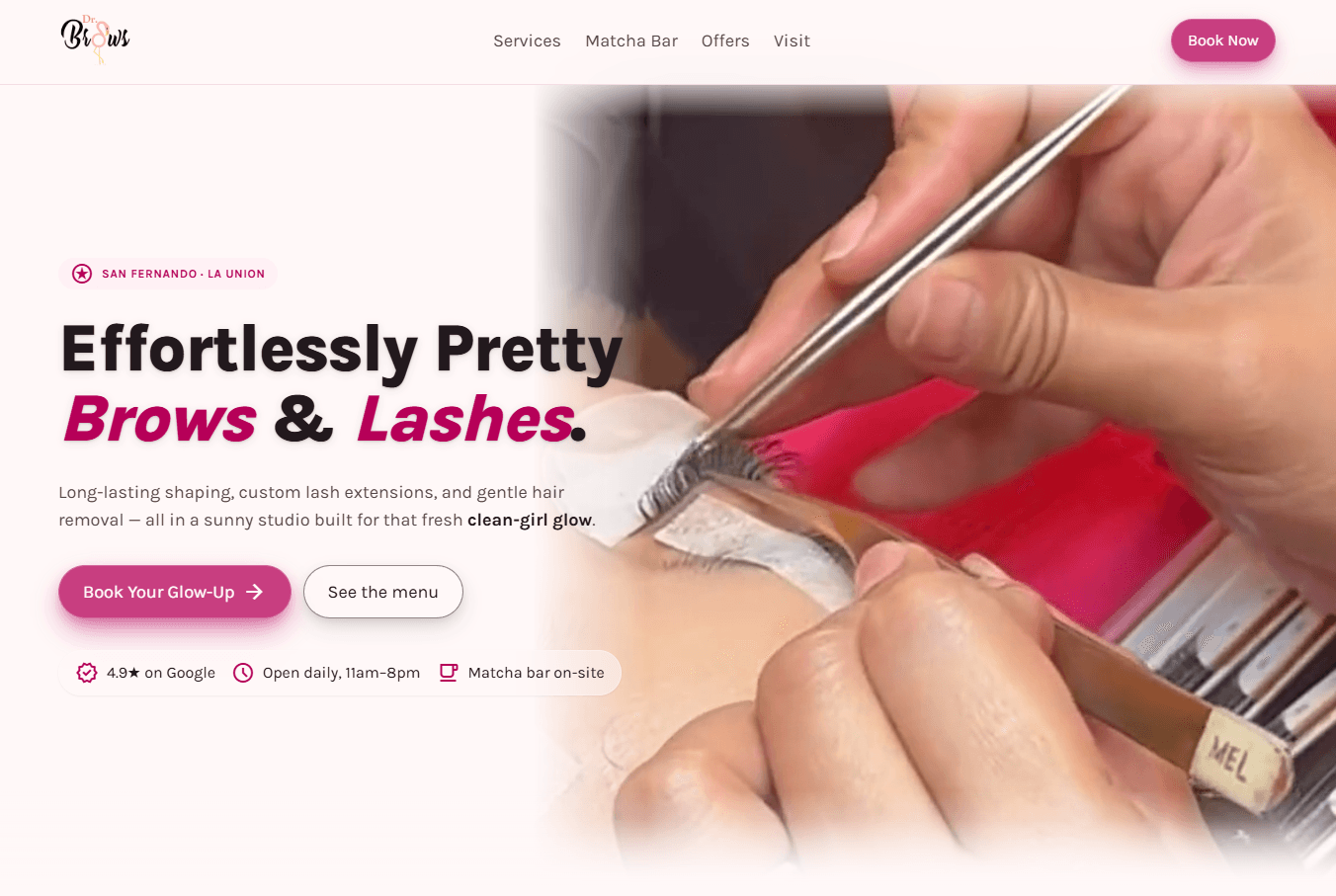 Dr. Brows website preview