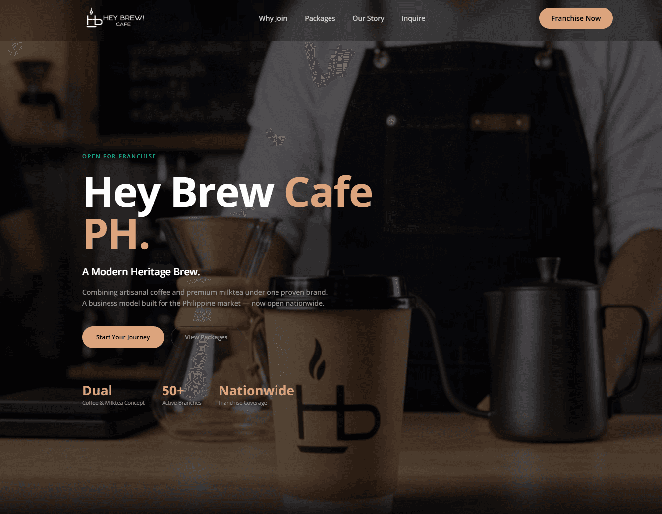 Dark Roast website preview