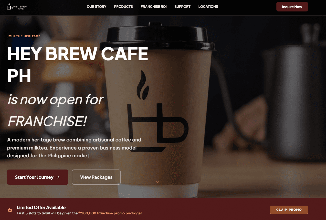 Burnt Caramel website preview